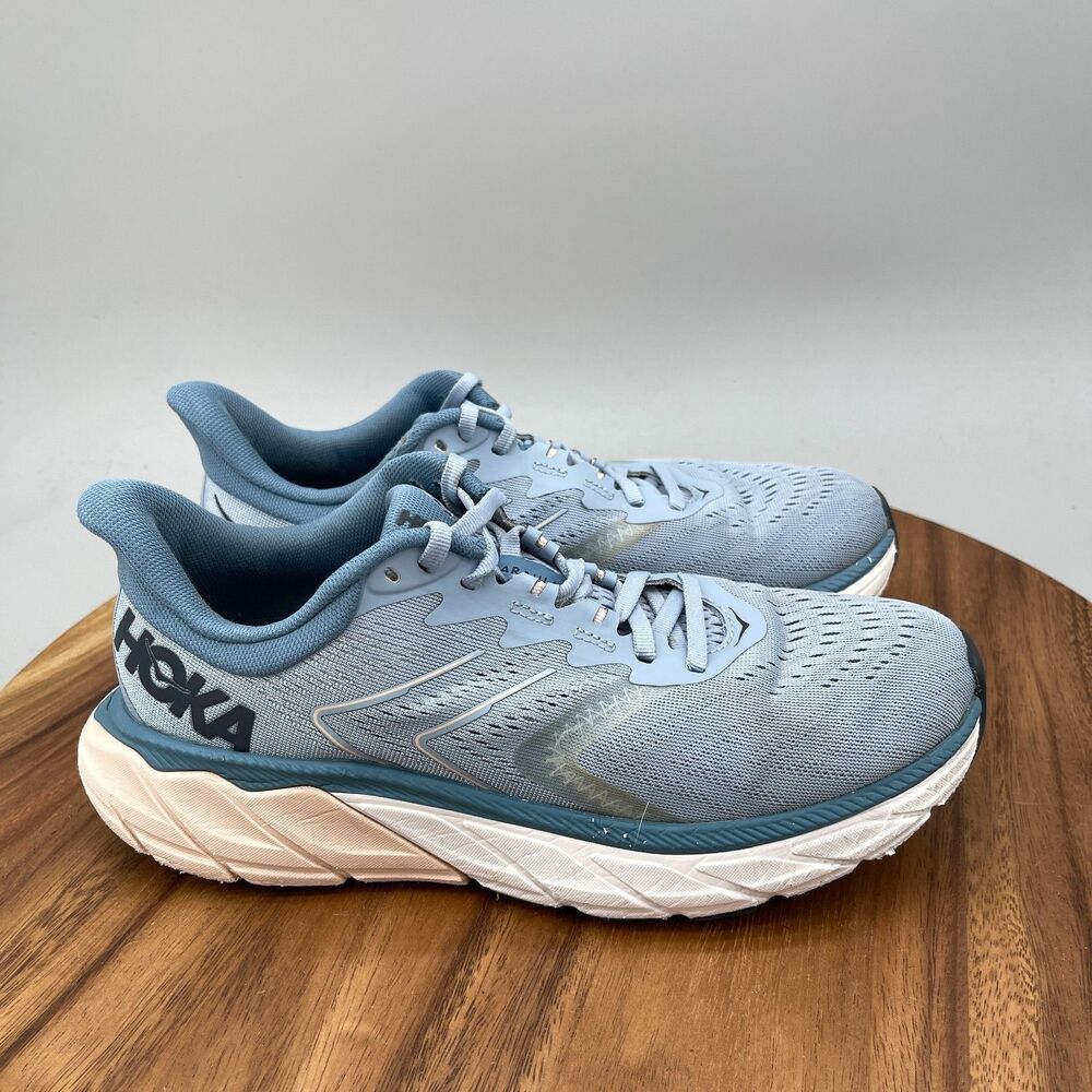 Hoka One One Arahi 5 Shoes Womens Size 8.5 B Blue Running Comfort Walking Gym